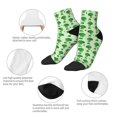thumbnail image 3 of Uemuo Broccoli 1 Printed Crew Socks, Moisture-Wicking Socks, Athletic Socks for Men Breathable Cushion Socks Casual Sport Socks for Running Traveling, 3 of 6