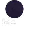 thumbnail image 7 of Tnobhg Wool Beret Hat French Style Solid Color Autumn Winter Warm Retro Artist Beanie Hat Costume Accessories for Women Girls, 7 of 7