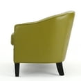 thumbnail image 3 of Isolde Leather Loveseat, Green, 3 of 7