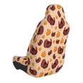 thumbnail image 2 of Wukai Thanksgiving Turkey and Pumpkin Full Set Car Seat Covers with Soft Padding Universal Auto Front Seats Protector and Cushion Mat, 2 of 5