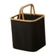 thumbnail image 1 of Cesta de almacenamiento plegable con asas para ropa sucia de moda para el hogar Negro, 1 of 9