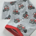 thumbnail image 5 of FEDPOP Toddler Boys Pajamas Set Fire Engine Kids Summer Sleepwear Short Pjs Clothes 2T, 5 of 6