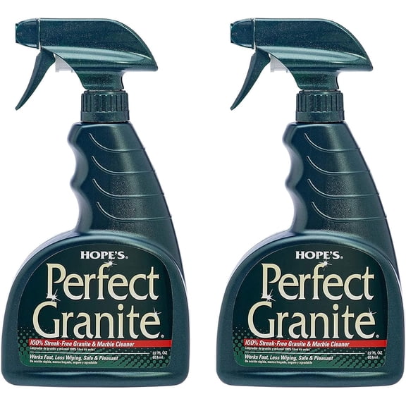 Perfect Granite & Marble Countertop Cleaner, Stain Remover and Polish, Streak-Free, Ammonia-Free, 22 Ounce, Pack of 2