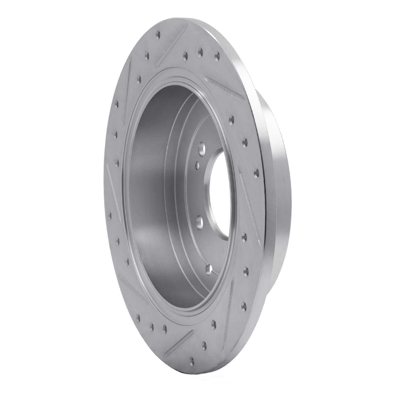 Dynamic Friction Company 631-03052R DFC Brake Rotor - Drilled And Slotted - Silver