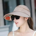 thumbnail image 3 of Cheers.US Sun Hats for Women Wide Brim Sun Hat Packable UV Protection Visor Floppy Womens Beach Cap, 3 of 3