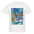 thumbnail image 4 of Bingfone Christmas Tree Men'S Loose Fit Short-Sleeve Pocket T-Shirt, 4 of 7
