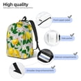thumbnail image 5 of Daiia Lemon Seamless Pattern Oil Painting Effect Vintage Canvas Backpack for Men and Women ,Hiking Backpack,Travel Laptop Bag for School,Large Capacity Backpack, 5 of 8