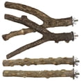 thumbnail image 1 of Percha De Madera Para Pájaros De 4 Piezas Percha De Juguete Colgante De Madera Para Conure Budgie Y Otras Aves Pequeñas Serendint PT002129-00, 1 of 6
