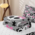 thumbnail image 5 of Manfei Cartoon Halloween Skull Zipper Twin Comforter Sets with Fitted Sheet and 2 Pillowcases,Gothic Halloween Skeleton Zipper Bedding Set,Reversible,4-Piece, 5 of 7