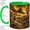 Green, variant on Western Cowboy Coffee Mug, Desert Trail Windmill Art, Rustic Daily Tea Sips