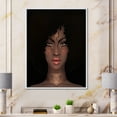 thumbnail image 2 of Designart 'Portrait of Afro American Woman II' Modern Framed Canvas Wall Art Print, 2 of 5