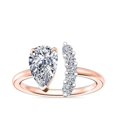 thumbnail image 1 of 0.70 Carat Excellent Pear Cut Real Diamond New Design Solitaire Ring for Wedding Solid 18K Rose Gold Size 11, 1 of 8