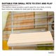 thumbnail image 4 of Wood Bird Perch Platform Bird Parrot Perch Platform Wooden Cockatiel Perch Platform for Bird Cage, 4 of 4