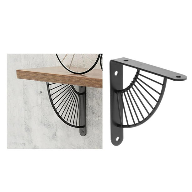 Soportes de estante Yotijar 15cm negro soporte de almacenamiento con tornillos