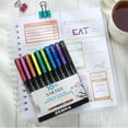 thumbnail image 2 of Zebra Sarasa Fineliner Pens, Needle Point, 0.8mm, Assorted Colors, 10-Pack, 2 of 5