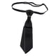 thumbnail image 2 of preatada para hombre, preatada para mujer, preatada, para Esquina afilada negra Jinwen Corbata de hombre, 2 of 8