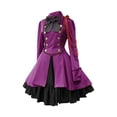 thumbnail image 1 of Pisexur Robe de Cour Mode Femmes Décontractée Ample Col Rond Manches Longues Robes Patchwork Confortables Robe Femmes, 1 of 2