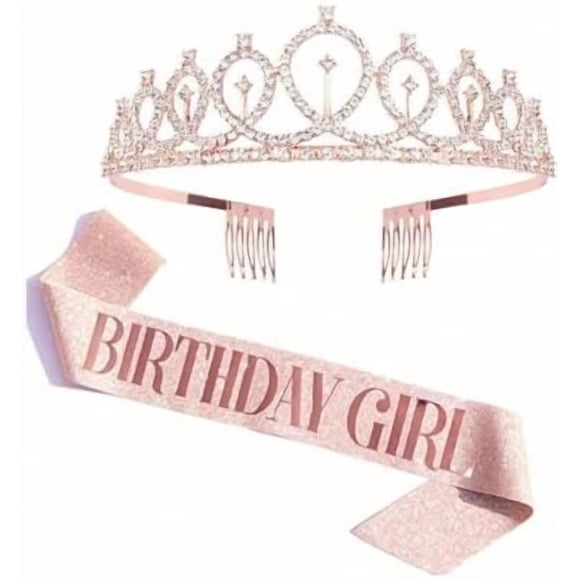 Birthday Sash and Crown Set