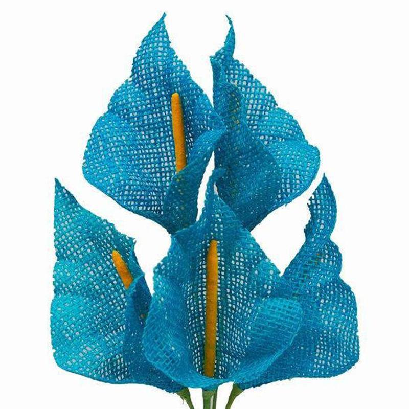 Efavormart 25 Burlap Large Calla Lily Flowers for DIY