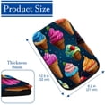 thumbnail image 4 of Ice Cream Printed Soft Furry Car Armrest Mat 12.5x8.2 Inch Comfortable Armrest Accessory, 4 of 6