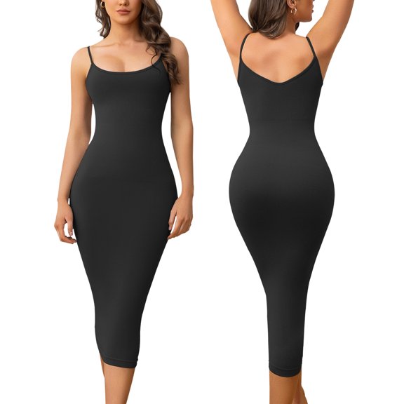 Women Full Slip Dress Shapewear Tummy Control Full Body Shaper for Under Dresses