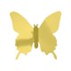 thumbnail image 4 of Toystoory 12/24 Uds pegatina de espejo para pared calcomanía mariposas 3D espejo pared arte fiesta boda hogar decoraciones mariposa nevera pared Decoración del hogar oro 12 piezas Toystoory HA001498-02, 4 of 6