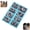 Blue, variant on Metal Montessori Puzzle Solving Set, Brain Teaser Ring Educational Logic Thinking Development Game for Party Favor Challenge