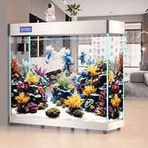 Luxury aquarium 107gal with automatic circulation and light (Silver)