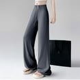 thumbnail image 3 of Women's Casual High Waist Wide Leg Pants - Comfortable Loungewear for Everyday and Activities - Breathable Summer and Fall Style, 3 of 7