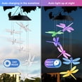 thumbnail image 4 of Solar Dragonfly Wind Chimes, Outdoor Color Changing Solar Wind Chimes, Romantic Wind Bell Light Birthday Gifts for Mom Patio Yard Garden Home, 4 of 7