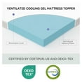 2 Inch Full Gel Memory Foam Mattress Topper, Cooling Bed Topper with