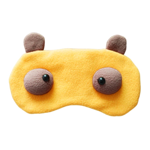 Antifaz para dormir divertido, bloquea la luz, lindo antifaz para dormir, cubre ojos para dormir Amarillo