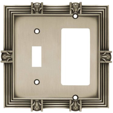 Franklin Brass 64045 Paisley Single Duplex Tumbled Antique Brass Cover