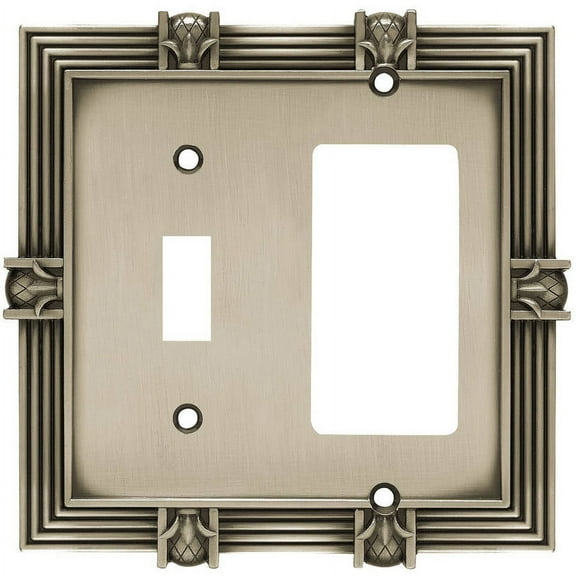 Franklin Brass Pineapple Single Switch and Decorator/GFCI Wall Plate, Available in Multiple Colors