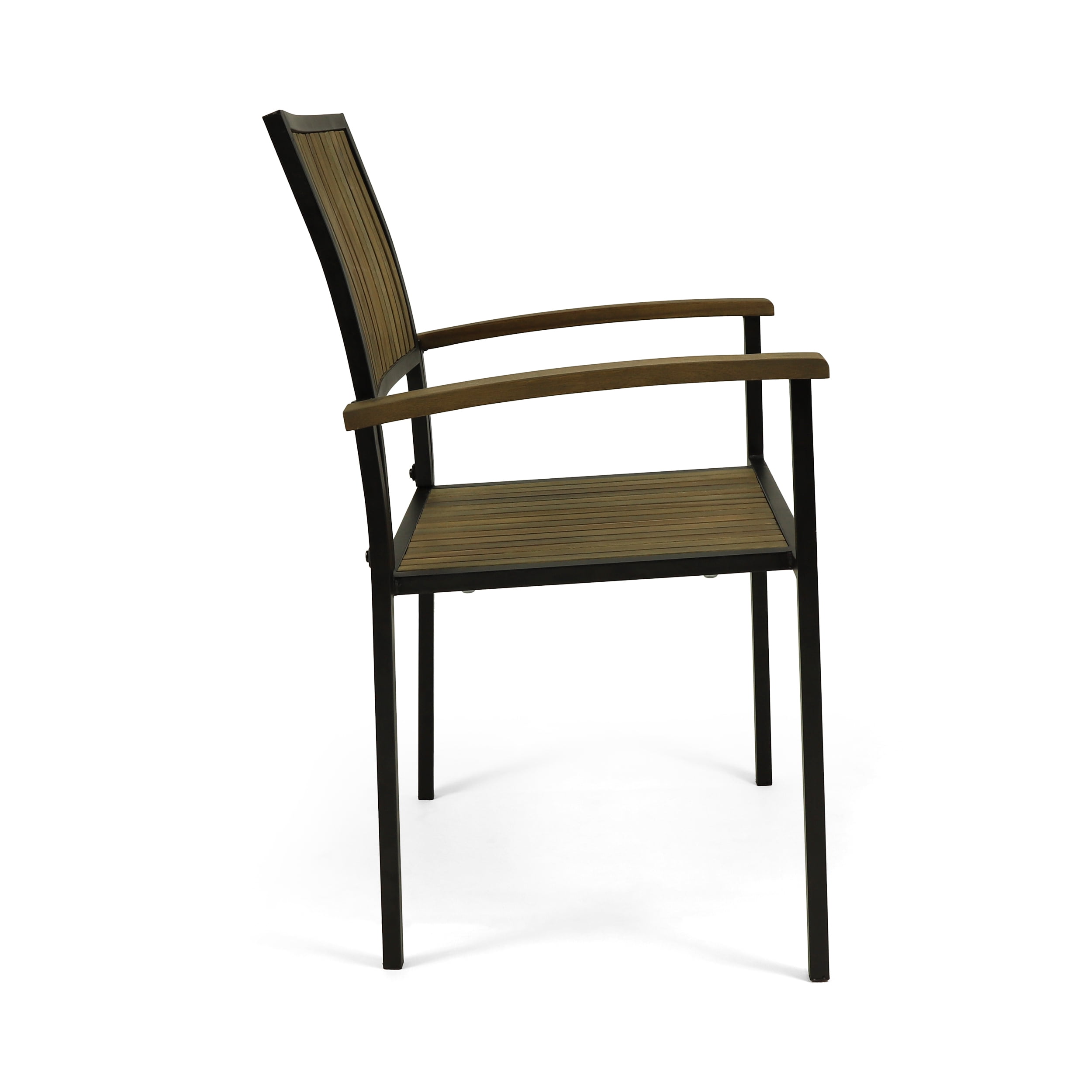 Euroco BRIDGET WOOD AND METAL CHAIR,Set of 2