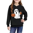thumbnail image 4 of Bnwani Black Kids Hoodie Sweatshirt Boys Long Sleeve Fleece Casual Oversized Cute Solid Pocket Size 3-4t, 4 of 9