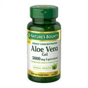 Nature's Bounty Aloe Vera Gel Herbal Health 5000mg, 100 Softgels, 4-Pack