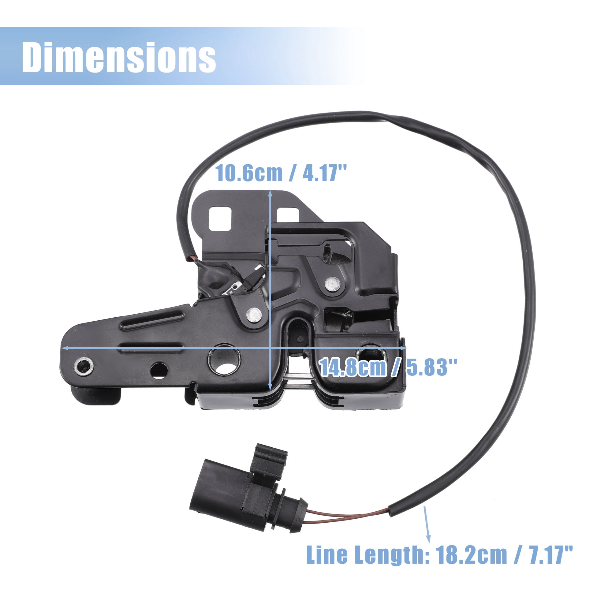 Unique Bargains Car Hood Latch Lock Assembly Replacement for Audi A4 S4 RS4