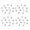 white king, variant on Heart Spacer Beads for Necklace and Making, 100-Piece Electroplated Zinc Alloy Jewelry Component Supply