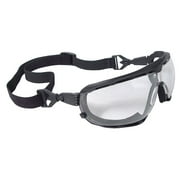 Radians® Dagger™ Foam Lined Safety Goggles, Black Frame, Clear Lens, 12/Pkg