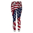 thumbnail image 4 of BJUTIR Women Workout Leggings Tight Yoga Pants Independence Day Print Leggings, 4 of 4