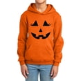 thumbnail image 2 of SNPOSN Garçons Halloween Imprimé Graphique Chandail à Capuche Veste Douce Confortable Décontracté Ensemble Chandail en Molleton Enfants 2-3 Ans Orange, 2 of 4