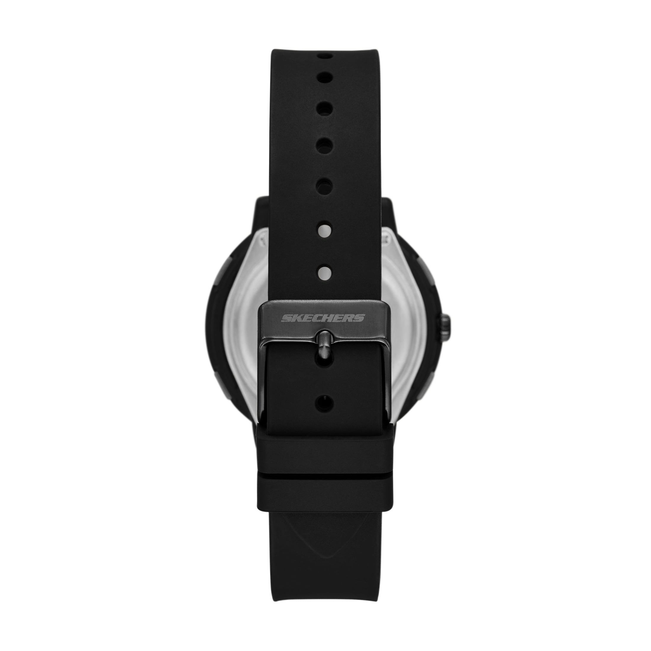 Skechers Women's Salerno Analog-Digital, Black Polycarbonate Watch