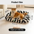 thumbnail image 2 of Mewoofun Fluffy Soft Dog Bed Couch, Large Cat Sofa for Dogs &Cats,Black & White,35.5 x 23.6, 2 of 7
