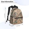 thumbnail image 4 of Easygdp The World is Hemisphere Casual Laptop Backpack, Large Capacity Schoolpack for School, Travel, Business, 4 of 8
