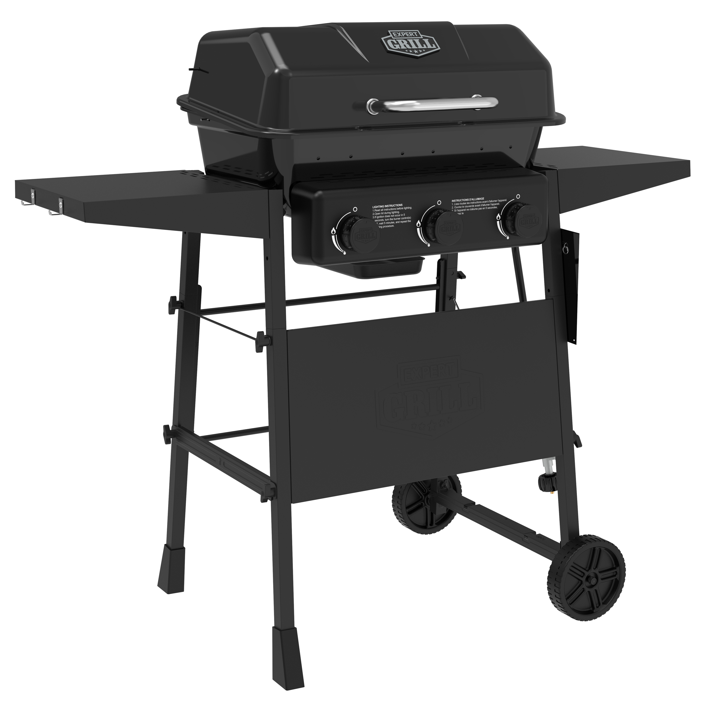 Expert Grill 3-Burner Propane Gas Grill with Side Shelves photo 3