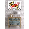 thumbnail image 2 of Ocean City, Maryland, Crab Flag (24x36 Giclee Gallery Art Print, Vivid Textured Wall Decor), 2 of 3