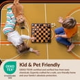 thumbnail image 4 of Design&I 5'x7' Ultra Soft Area Rug, Halfcourt Symmetry Bold Arc Border Stripe Center Basketball Print Refined None Fluffy Washable Non Shedding for Bedroom Living Room Home Office, 4 of 7