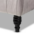 thumbnail image 4 of Baxton Studio Keswick Grey Velvet Upholstered Button Tufted Ottoman, 4 of 7