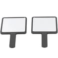 thumbnail image 3 of Handheld Makeup Mirror, Makeup Mirror, Cosmetic Tool, Compact Size Cosmetic Mirror, 2Pcs Girls For Bag Woman Makeup White,Rose Red,Black, 3 of 8